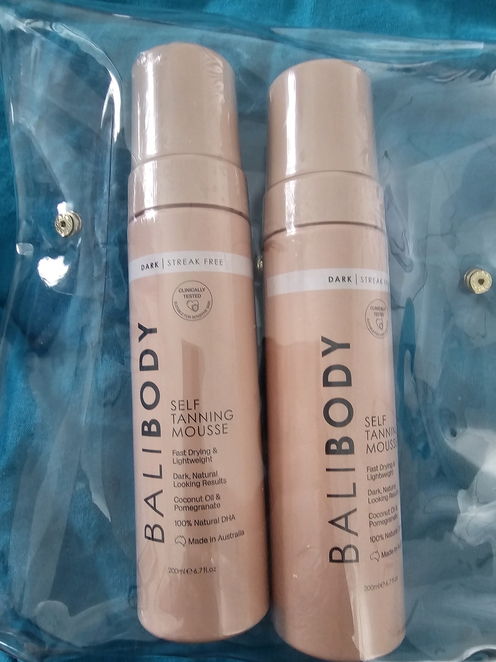 Bali Body Self Tanning Mousse - Dark - 6.7oz X 2 Bottles, NIB